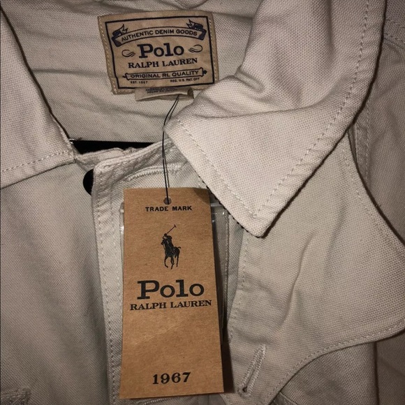 Polo Ralph Lauren Chic Cream Cotton Barn Coat Trench Jacket - Picture 6 of 8